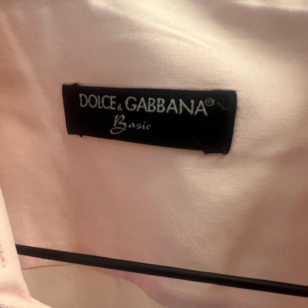 Men's Light Pink Dolce & Gabbana Dress Shirt